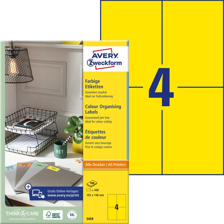 Actual product image Avery Farbige labels