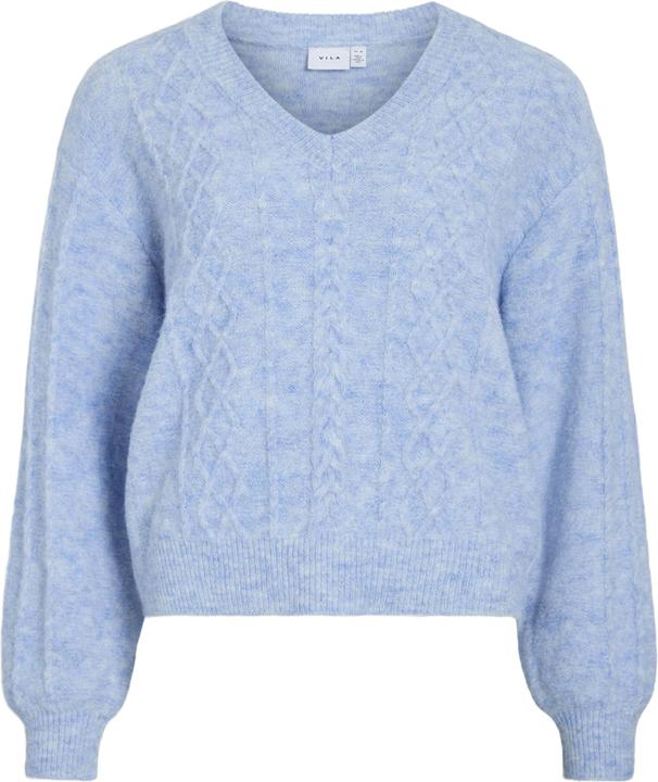 Vila V-Ausschnitt Strickpullover (M)
