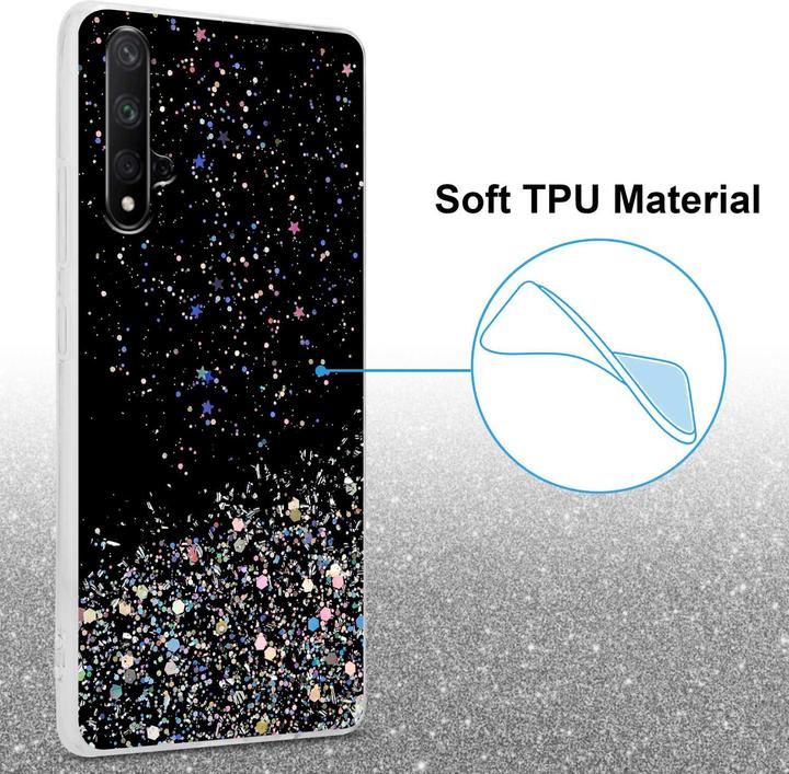 Produktbild Cadorabo TPU Hülle mit Glitzer für Honor 20 / 20S / Huawei NOVA 5T (TCL 20S, Huawei Nova 5T, LG K20)