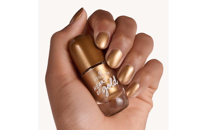 Actual product image essence Nail varnish 62 HEART OF gold (62 HEART OF gold, Gel-Effect Nail Polish)