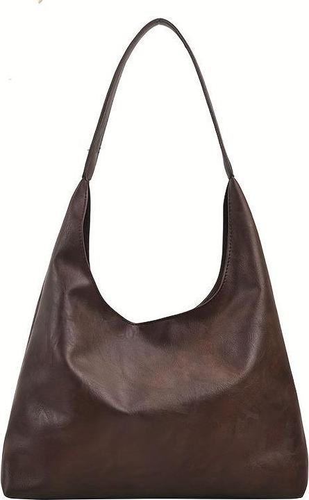 Immagine prodotto Only-Bags.Store Borsa hobo vintage a tinta unita, borsa a tracolla leggera e casual con inserto per l'uso quotidiano