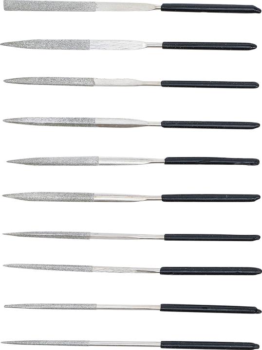 Produktbild BGS Diamantfeilen-Satz gerade 140 x 3 mm 10-tlg. (140 mm)