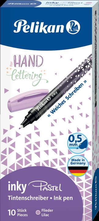 Immagine prodotto Pelikan Penna a inchiostro inky 273, lilla pastello (Lilla pastello, 10 x)
