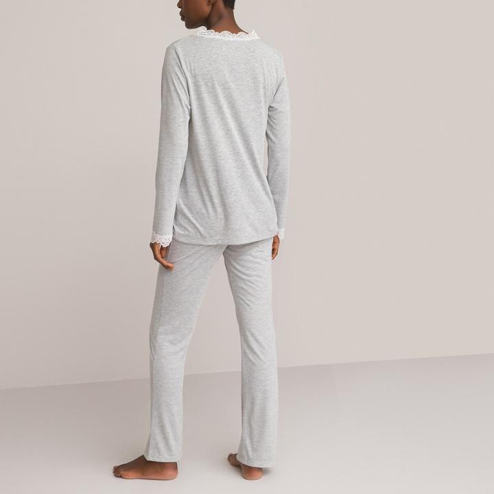 Produktbild La Redoute Collections Pyjama mit Spitze (W32/L34)