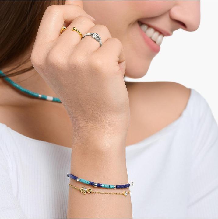 Immagine prodotto Thomas Sabo Bracciale cavalluccio marino oro - A2061-051-14-L19V (19 cm, Argento 925)