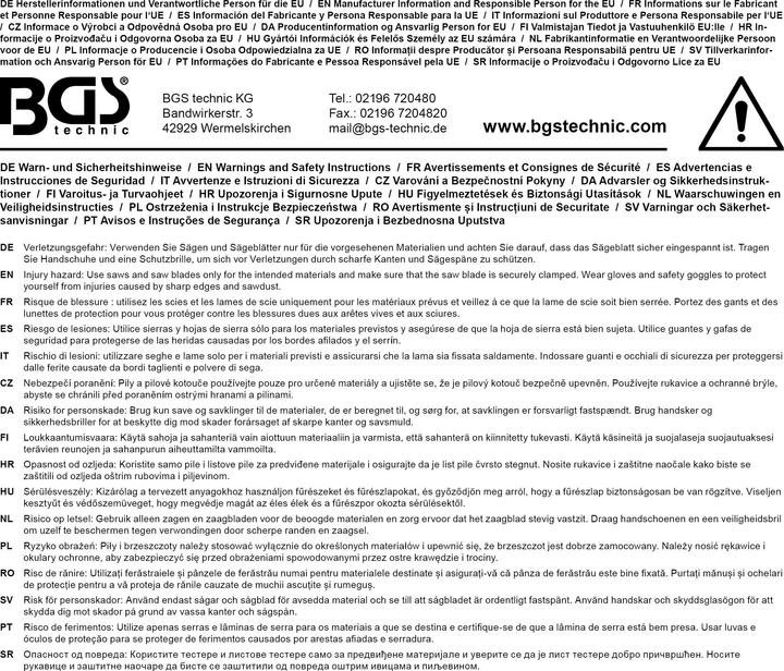 Immagine prodotto BGS Cassetta per taglio in plastica 245 x 65 x 48 mm con sega sottile