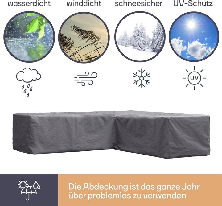 Actual product image Garden Lights Outdoor Cover for L-Shape Lounge Set - 250 cm