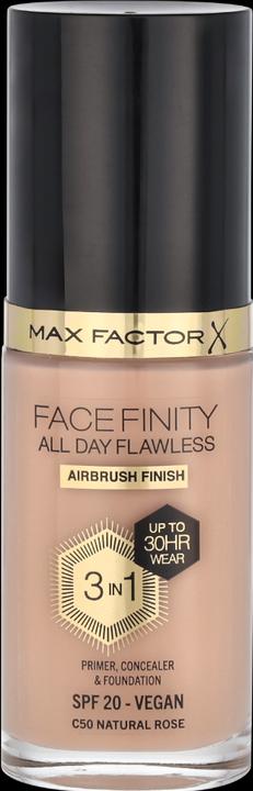 Image du produit Max Factor FACEFINITY All Day Flawless 3in1 Foundation No. C50 30ml (C50 Rose naturelle)