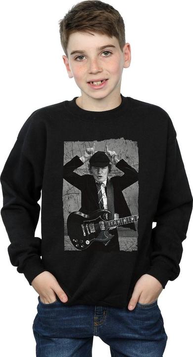 Immagine prodotto AC/DC Angus Young Distressed Photo Felpa Ragazzi (152, 158)