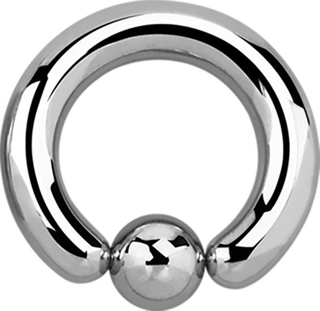 Star Piercing Ball Closure Ring silber (ohne Messing, Chirurgenstahl 316L)