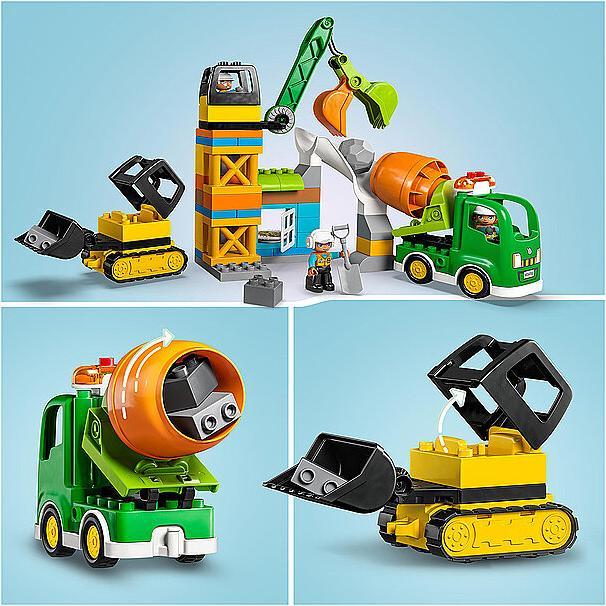 Produktbild LEGO Baustelle mit Baufahrzeugen (10990)