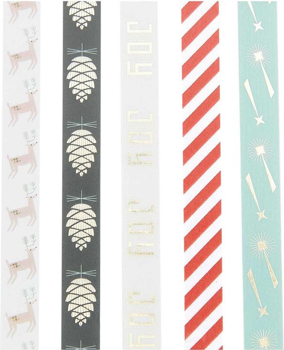 Produktbild Rico Design Tape Set I love Christmas, Joy FSC MIX, 5 Stk, 1,5cm x 10m