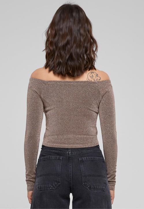 Immagine prodotto Urban Classics Ladies Off Shoulder Glitter Longsleeve (S)
