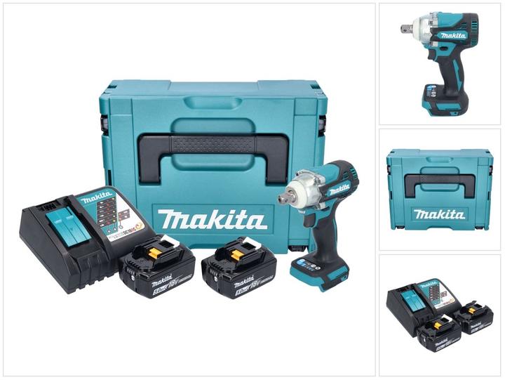 Produktbild Makita SCHLAGSCHRAUBER 18V 1/2 "330Nm 2x5.0Ah Koffer MAKPAC DTW301RTJ (Akkubetrieb)