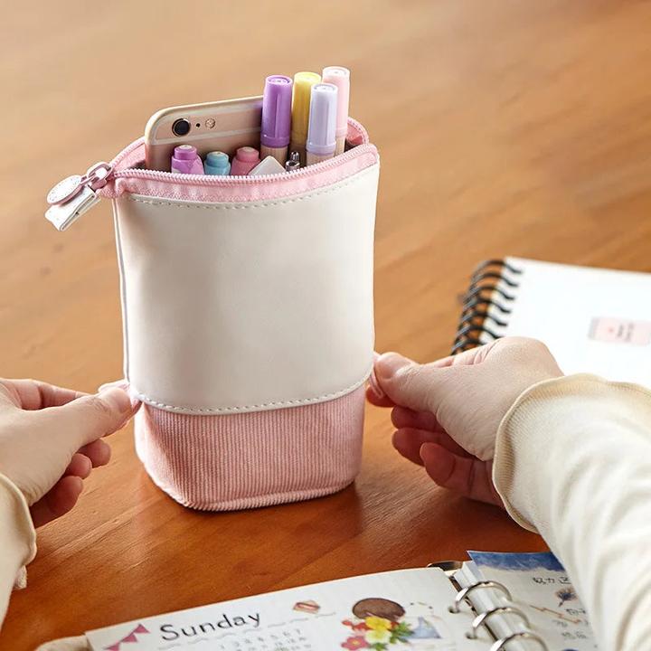 Produktbild Only-Bags.Store Creative Retractable Federmäppchen Schule Schreibwaren Aufbewahrungstasche Stiftemäppchen
