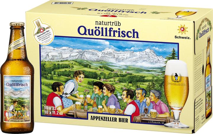 Actual product image Appenzeller Bier Quöllfrisch naturtrüb (10 x 33 cl)