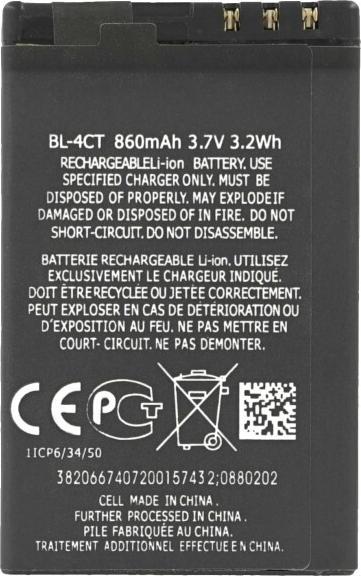 Image du produit OEM Batterie MPS pour Nokia BL-4CT 860 mAh