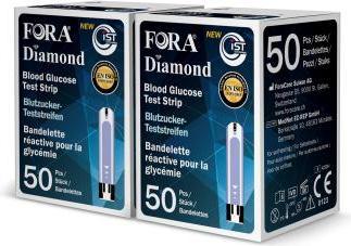 Actual product image Fora Diamond blood glucose test strips (Test strips)
