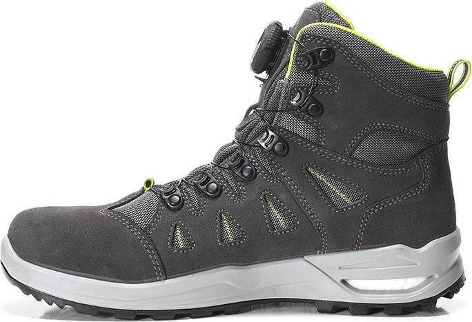 Productafbeelding Maddox ELTEN beroepsschoenen RILEY XXF BOA® GTX grijs-lime Mid ESD O2 WR CI Gr. 45 (O2, 45)