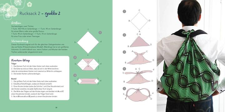 Produktbild Furoshiki. Ein Tuch - 43 Taschen und Verpackungen: Handtaschen, Rucksäcke, Stofftaschen und (Deutsch, Aurélie Le Marec, 2020)