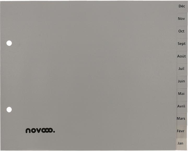 Produktbild Novooo Register PP grau 1/2 Höhe