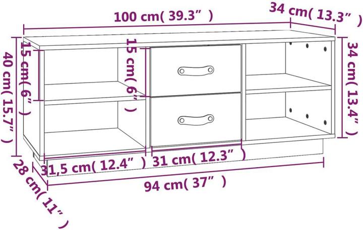 Produktbild VidaXL Jerry (100 x 34 x 40 cm)
