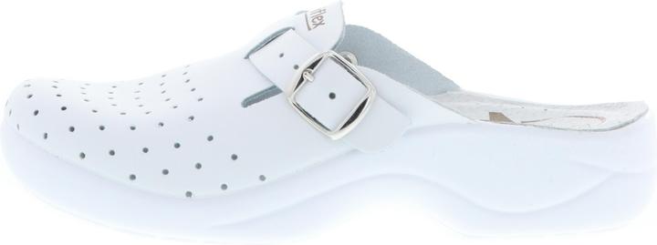 Produktbild Saniflex Damen Clogs Arzt Praxis Arbeitsschuhe EN ISO 20347:2012 OB-E-SRC weiss