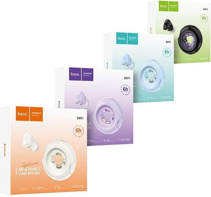 Image du produit Hoco EW71 Mini Donut, blanc (6 h, Sans fil)