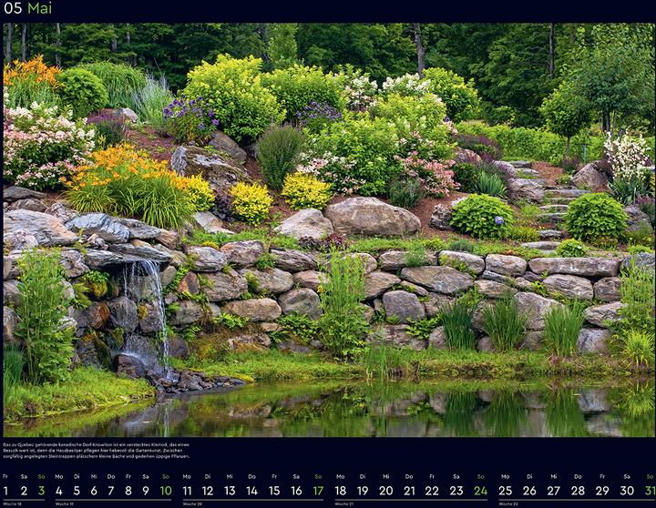 Produktbild Die schönsten Gärten der Welt - Wandkalender 2026 (60 x 45 cm, Harter Einband, Deutsch)