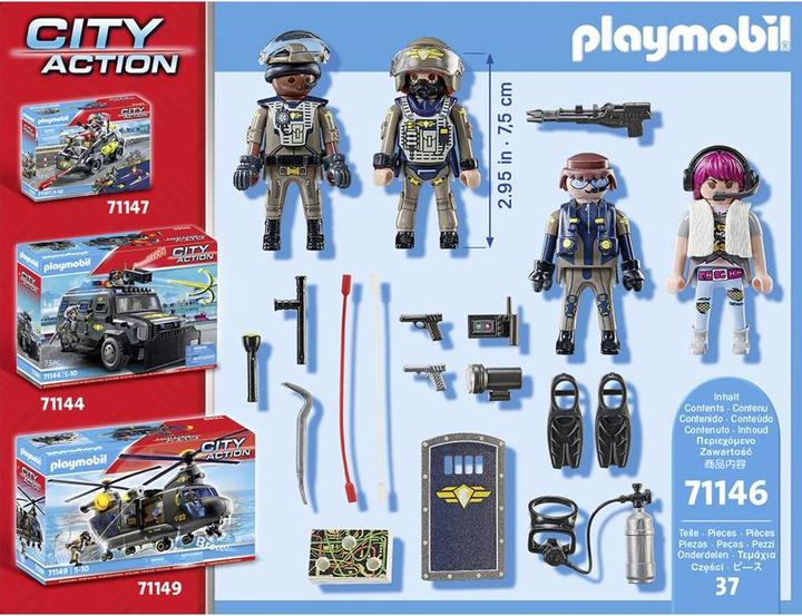 Image du produit Playmobil Ensemble de figurines SWAT (71146, Playmobil City Action)