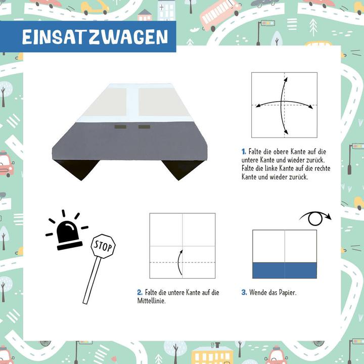 Produktbild 88 x Origami Kids – Fahrzeuge (Deutsch, Thade Precht, 2025)