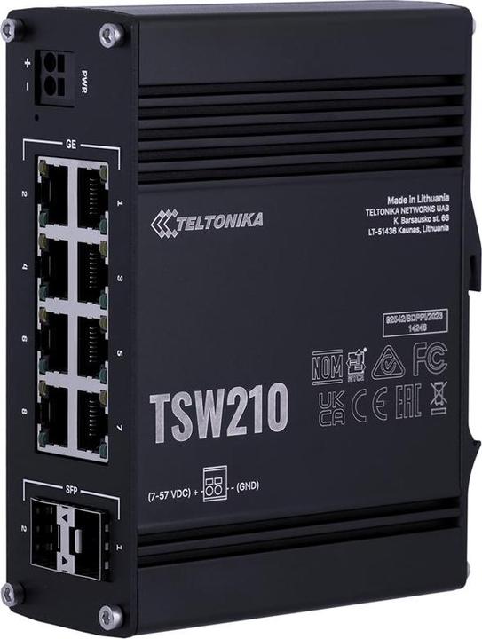 Produktbild Teltonika Tsw210 Unmanaged Industrial Switch (10 Ports)