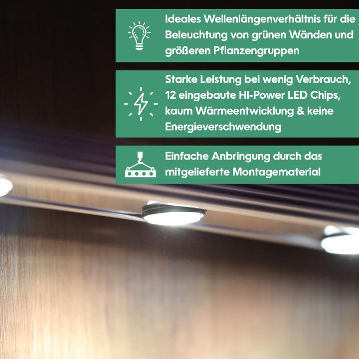 Produktbild Parus by Venso Wall Spot 120cm, Abstrahlwinkel 30°, LED Wachstumslampe, Grow Light für Zimmerpflanze (LED, 245 V)