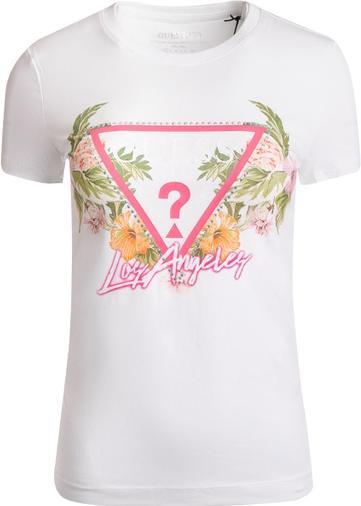 Produktbild Guess Damen-T-Shirt mit dreieckigem Blumenmotiv (XS)