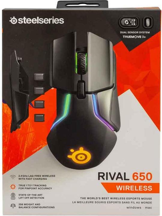 Immagine prodotto SteelSeries Rivale 650 (Senza fili, Cablato)