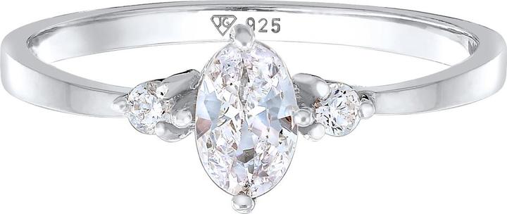 Immagine prodotto Elli Anello Zirconia Ovale di Fidanzamento Argento 925 (54, 925 Argento)