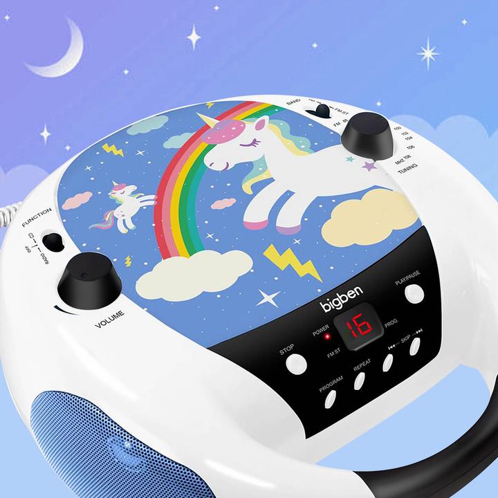 Produktbild Bigben CD Player CD52 - Unicorn mit Mikrofon