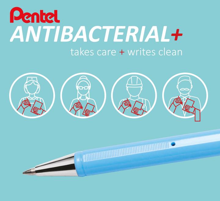 Produktbild Pentel Kugelschreiber Antibacterial+ (Blau, 1 x)
