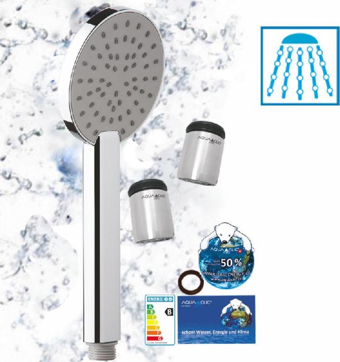 Immagine prodotto aquaclic Set per il risparmio idrico (1 Tipi di raggi, 7.80 l/min)