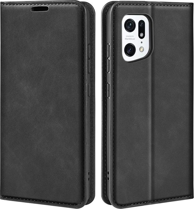 Produktbild Cover-Discount OPPO Find X5 - Stand Flip Case Hülle schwarz (Oppo Find X5)
