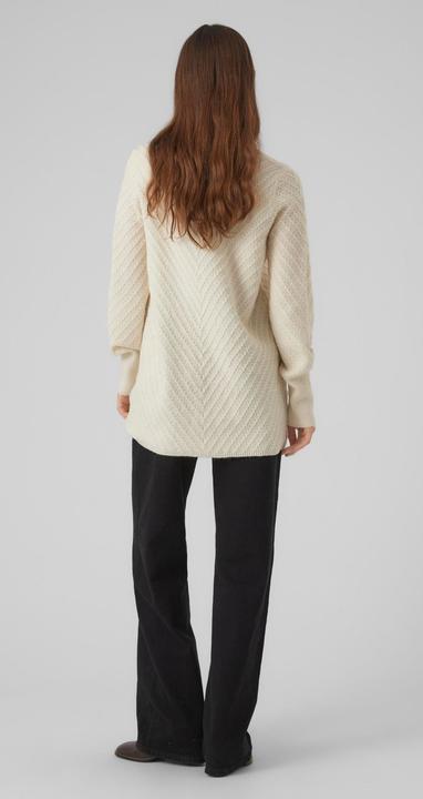 Produktbild Vero Moda VMANJASTINNA LONG V-NEK PULLOVER GA EXC Strickpullover (M)