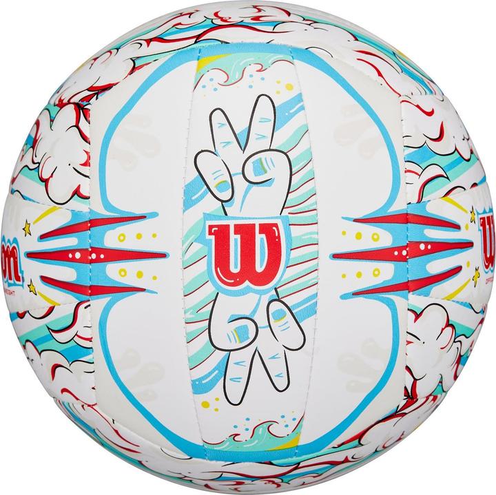 Immagine prodotto Xtrem Toys & Sports Volleyball - Graffiti Peace - Grösse 5 - weiss/bunt (5)