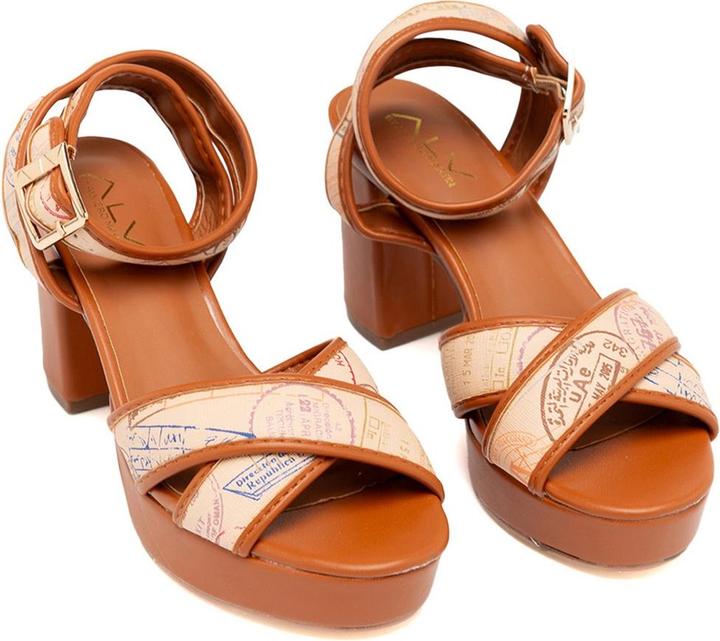 Actual product image ALV by Alviero Martini Damen-Sandalette Mit Absatz - Modell Eterea Prime - 100% Polyurethan (38)