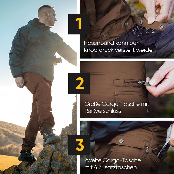 Produktbild Normani Herren Wanderhose - Outdoorhose (3XL)