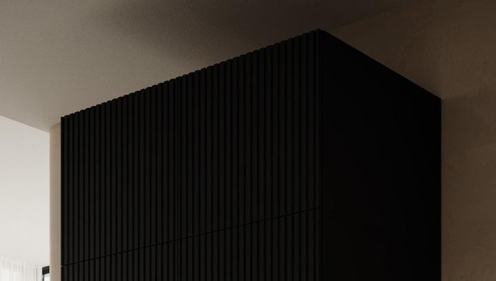 Produktbild Cama Kleiderschrank PAFOS 2D BASE 90x55.5x45 Schwarz matt (90 x 55.5 x 45 cm)