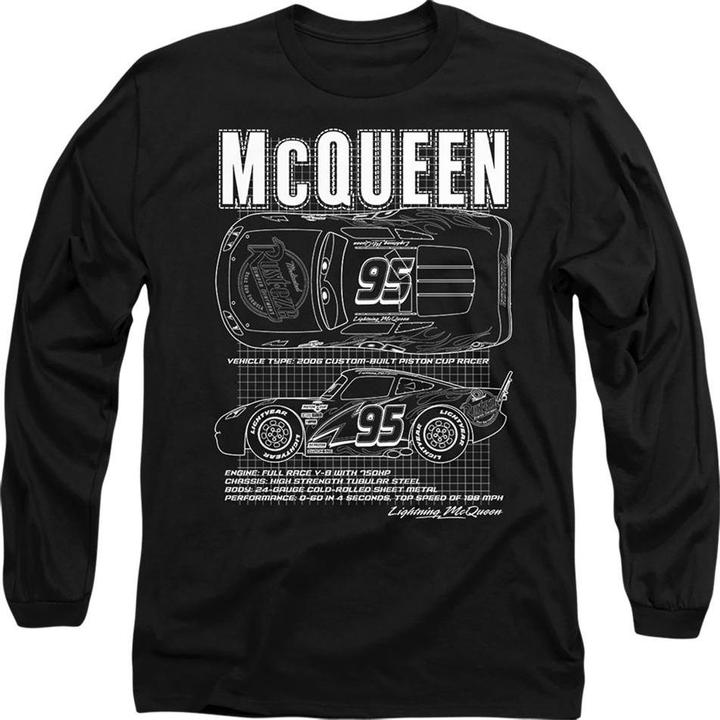 Immagine prodotto Cars Maglietta Saetta Mcqueen Outline Adulto Unisex (M)