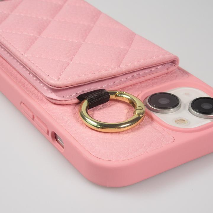 Image du produit PhoneLook Coque Cuir matelassé avec miroir et compartiment carte inclus grande lanière amovible (Apple iPhone 15)