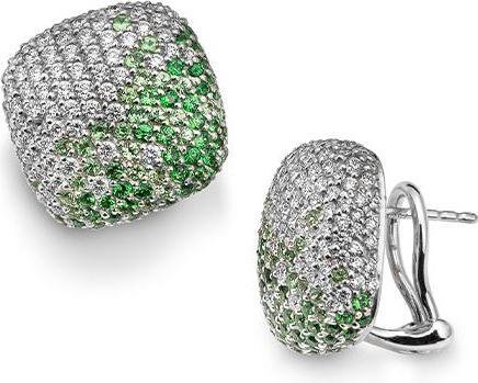 Breuning OHRSCHMUCK - TSAVORITE HELL DE 5/Brill. 1,766 Ct. G/if (750/18 K Gold)