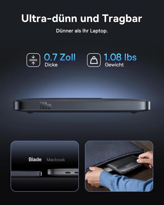 Produktbild Baseus Blade (20000 mAh, 100 W, 74 Wh)