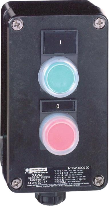 Productafbeelding Schneider Electric Atex Drukknopstation (Metaal) 1 Groen Xawf210ex
